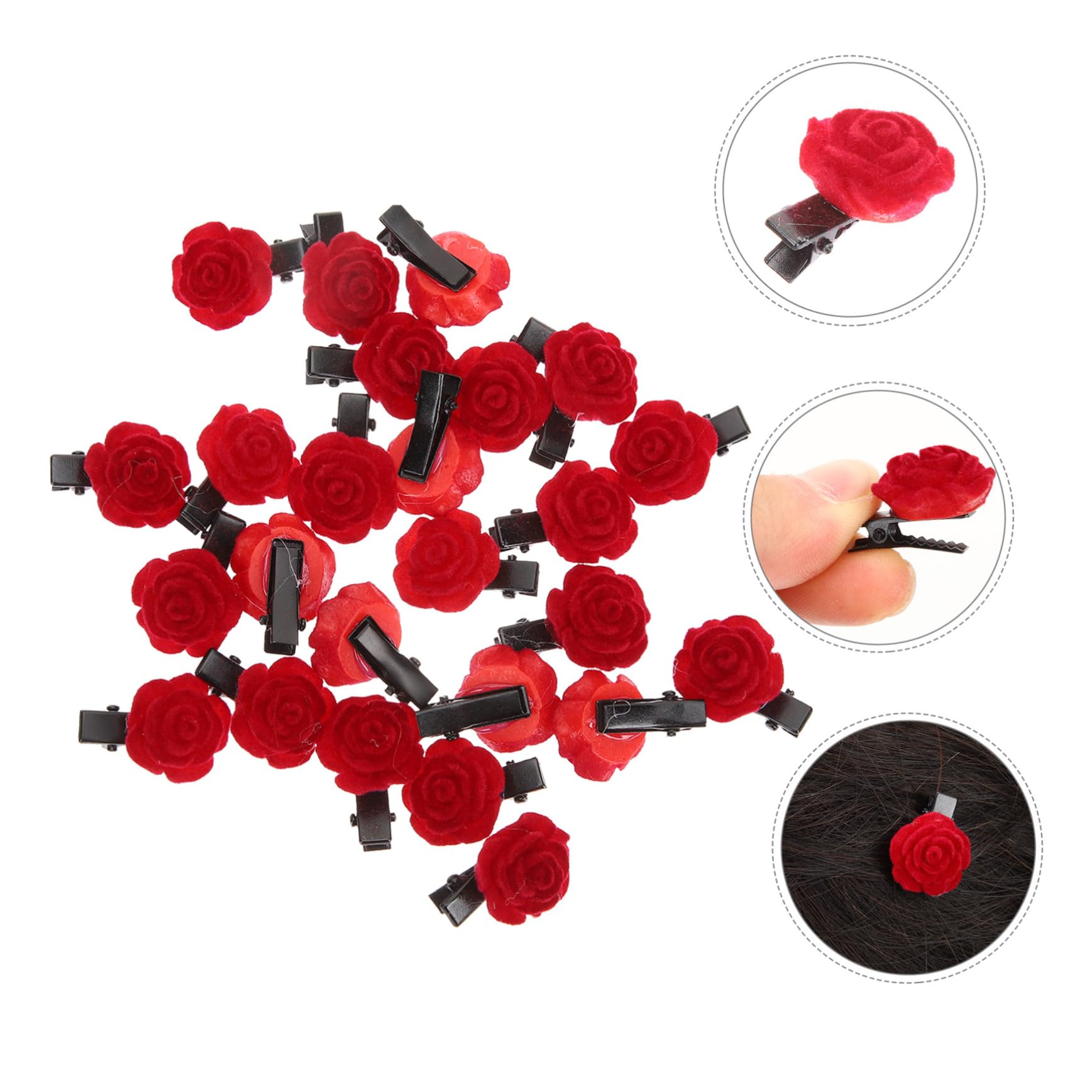 Abaodam 5 Sets Elegante Haarspangen Für Brautjungfern Haarspangen Für Kopfschmuck Haarspange Für Frauen Haar-accessoires 25 Stück * 5