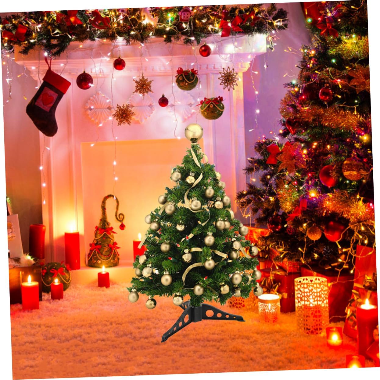 STOBAZA 10Pcs Christmas Tree Stand Base Xmas Tree Bracket for Artificial Trees Stable Support for Indoor Christmas Decorations Sleek Design for Holiday Elegance
