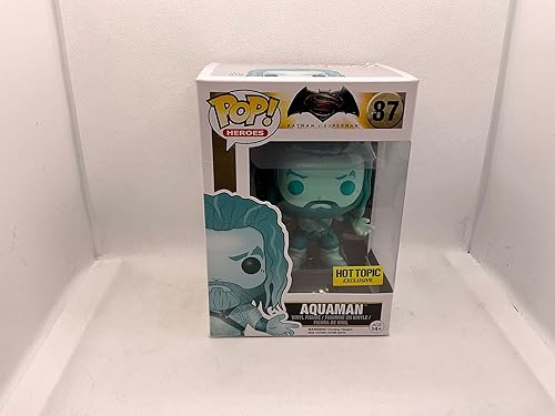 Funko DC Batman v Superman: Dawn of Justice Funko POP! Heroes Aquaman Figura de vinilo exclusiva #87 [Versión Aqua]