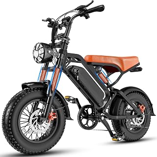LELEKUAI Electric Bike for Adults, 1200W Peak Power Ebike, 28MPH, 48V 18Ah Removable Battery, 35-Mile Range, 500LBS Load, 16''×4.0'' Fat Tire e-Bike, Electric Mountain Bicycle for All-Terrain
