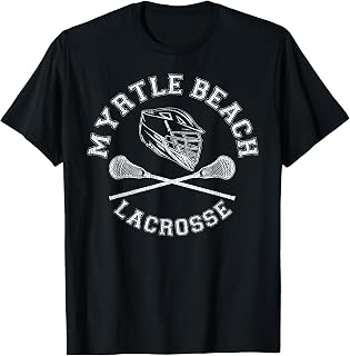 Myrtle Beach Lacrosse Vintage Distressed Retro Lax T-Shirt