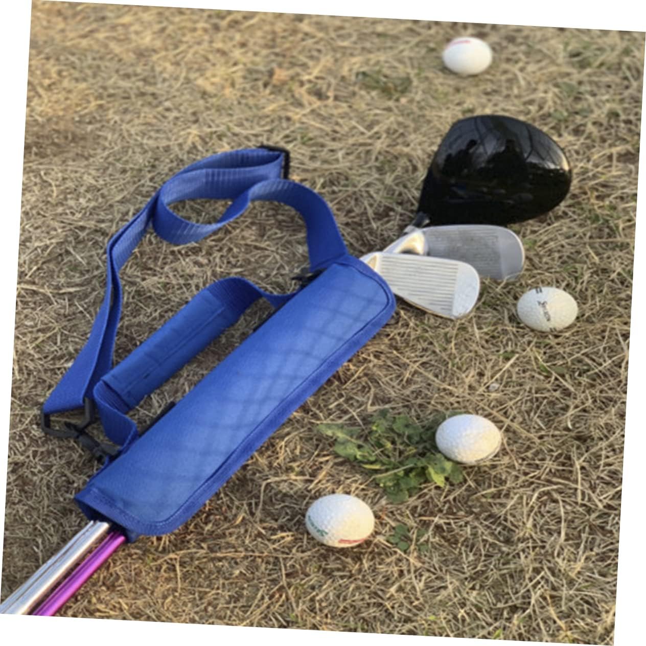Portable Golf Club Bag Durable Multi-Function Holder for Easy Carrying Lightweight Material for Outdoor Use and Club Protection Blue