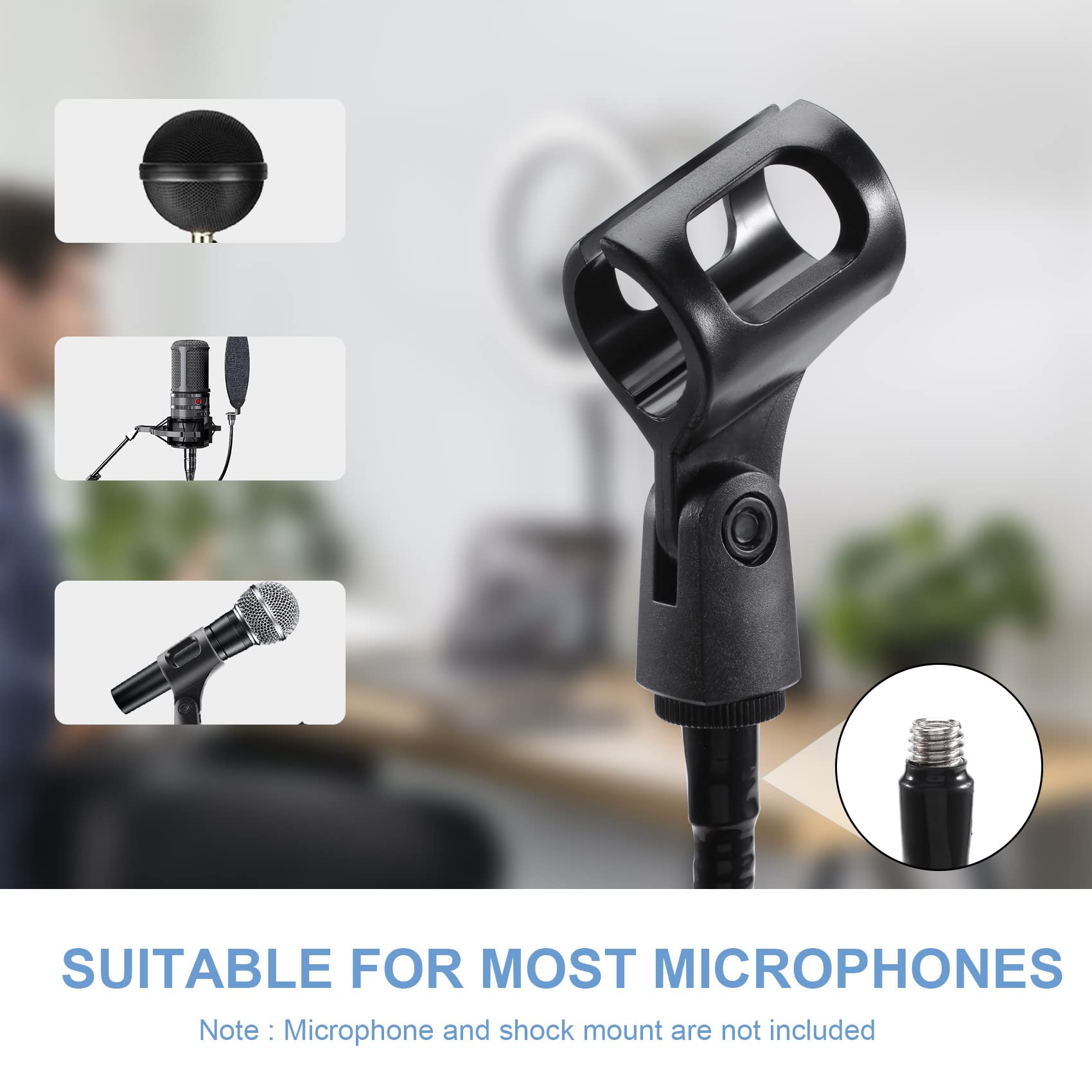 PATIKIL Support De Micro De Bureau En Col De Cygne, Bras