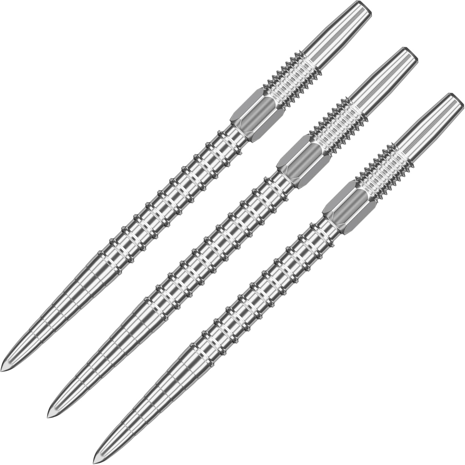 Target Darts Swiss Point Dart Points, Chrono (3 Pack Set of Tips) 26MM/30MM/35MM/40MM – Gold/Silver/Black | Change Dart Points, Swiss Storm Points, Professional Darts Accessories