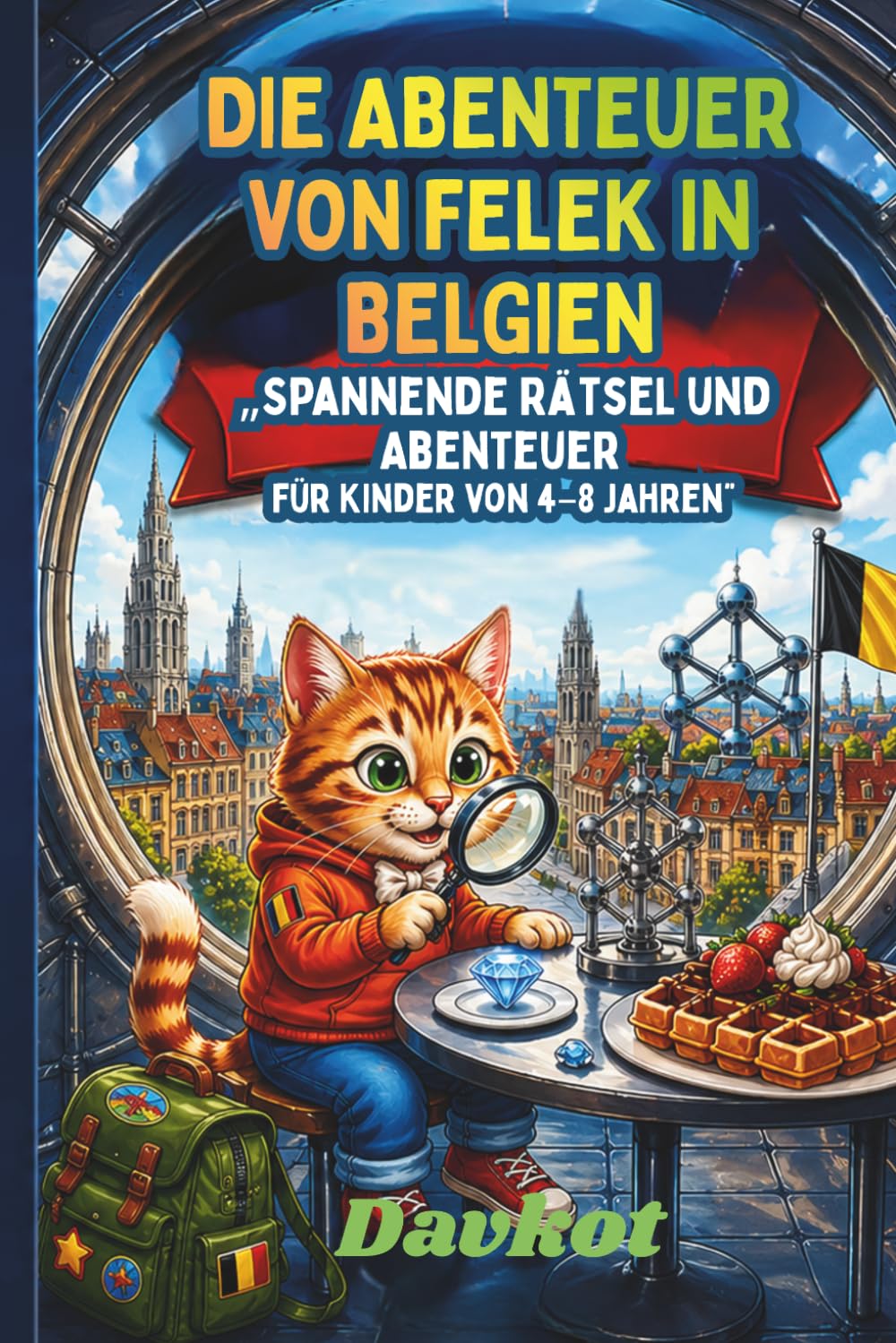 DIE ABENTEUER VON FELEK IN BELGIEN: „Spannende Rätsel und Abenteuer für Kinder von 4–8 Jahren” (Felek the Cat’s Adventures)