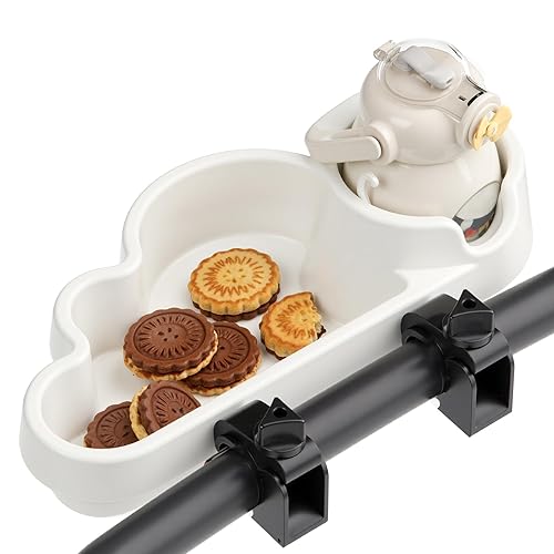 Li & Zhao Bandeja universal para refrigerios para cochecito  Bandeja universal para aperitivos para soporte de taza de nube, bandeja para cochecito,