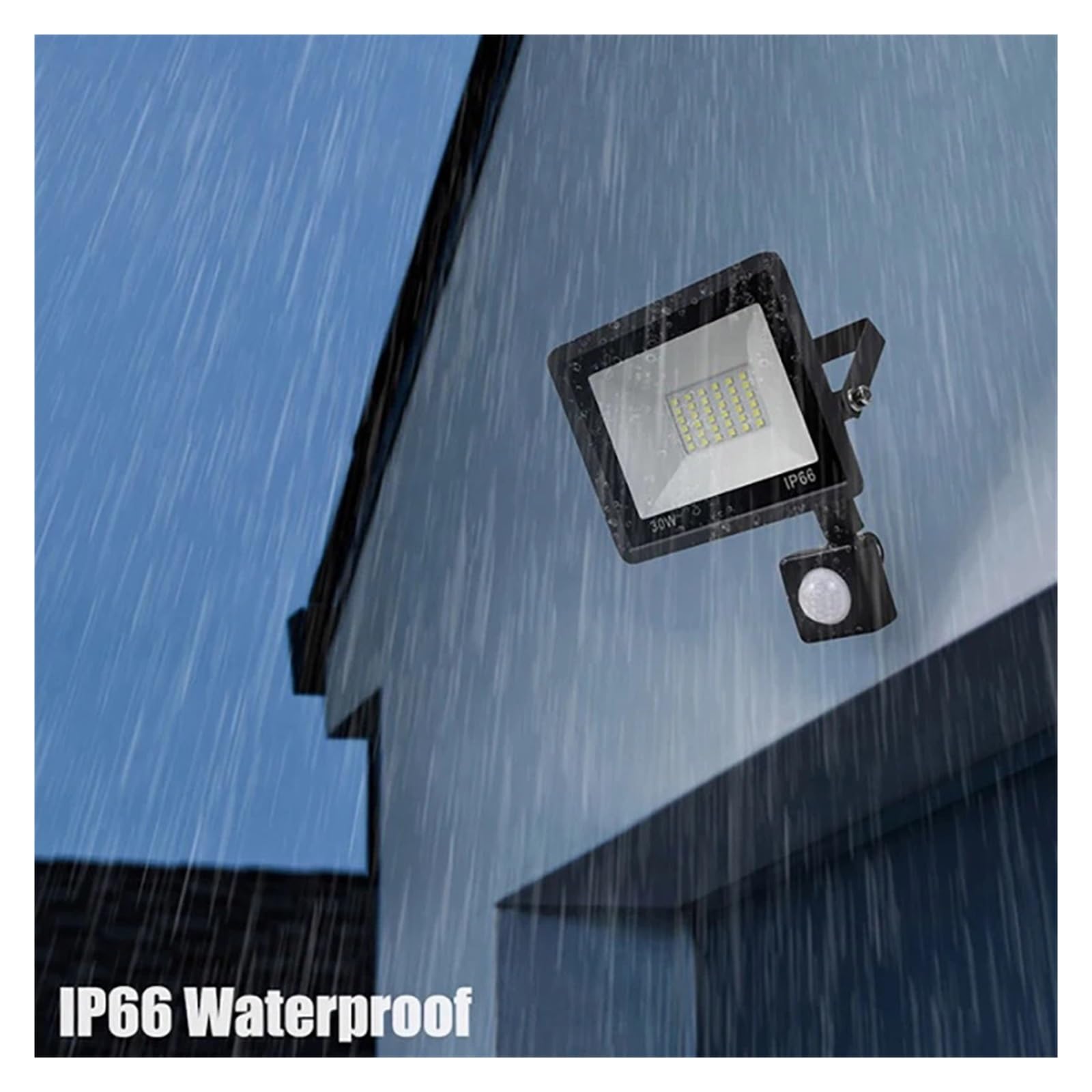 Luci Di Inondazione Per Esterni, Lampada da parete con sensore di movimento PIR a LED Faretti impermeabili 30W 50W 100W Riflettore Illuminazione stradale da giardino for esterni Dissipazione Efficient
