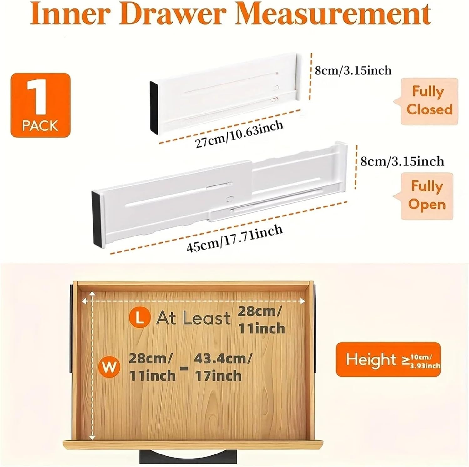 5 Pack Drawer Dividers For Clothes, Adjustable Organizers Expandable Separators Dresser Organizer For Clothes
