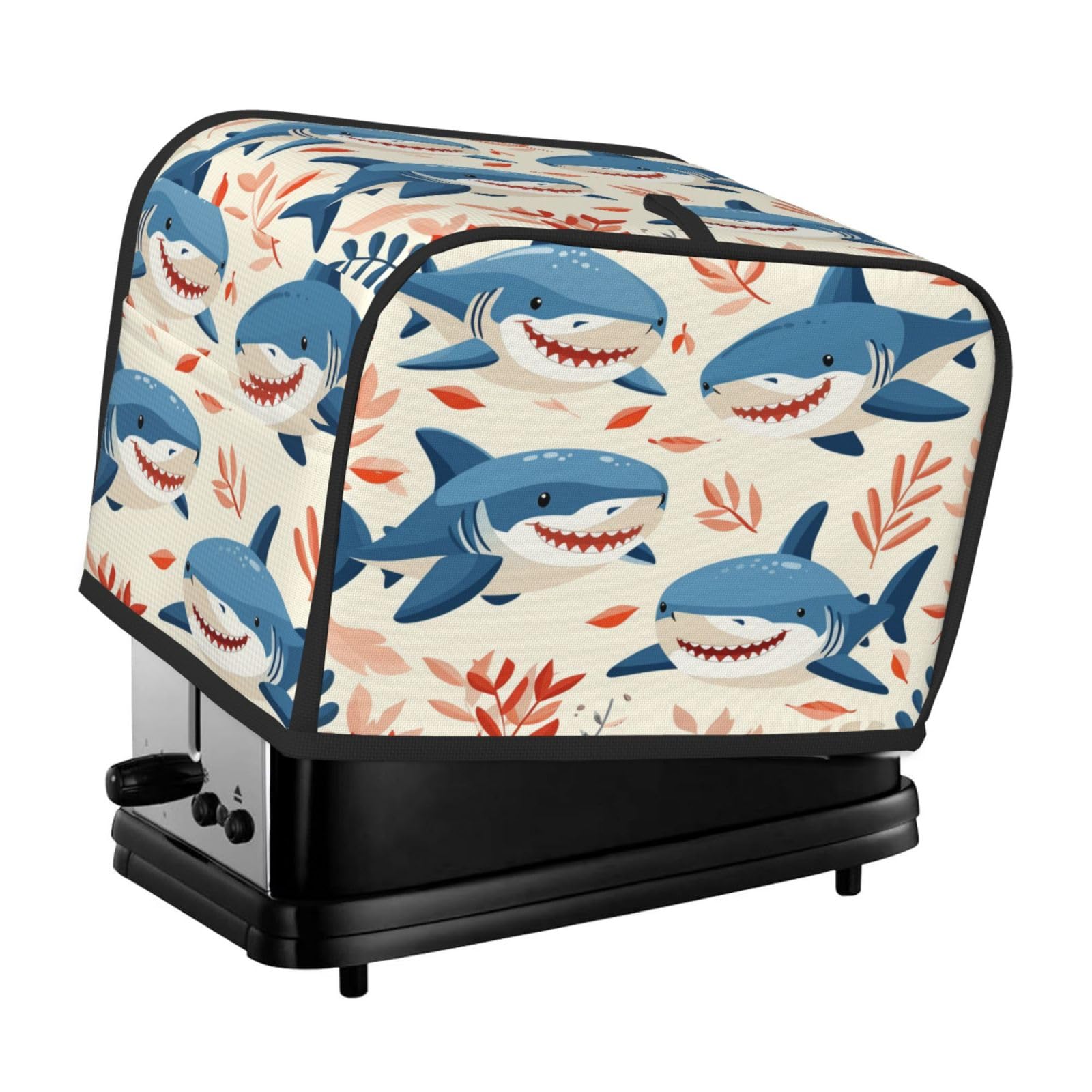 Sharks Toaster Cover 2 Slice Toaster Covers Colorful Bread Maker Cover Kitchen Small Appliance Covers Kitchen Accessories