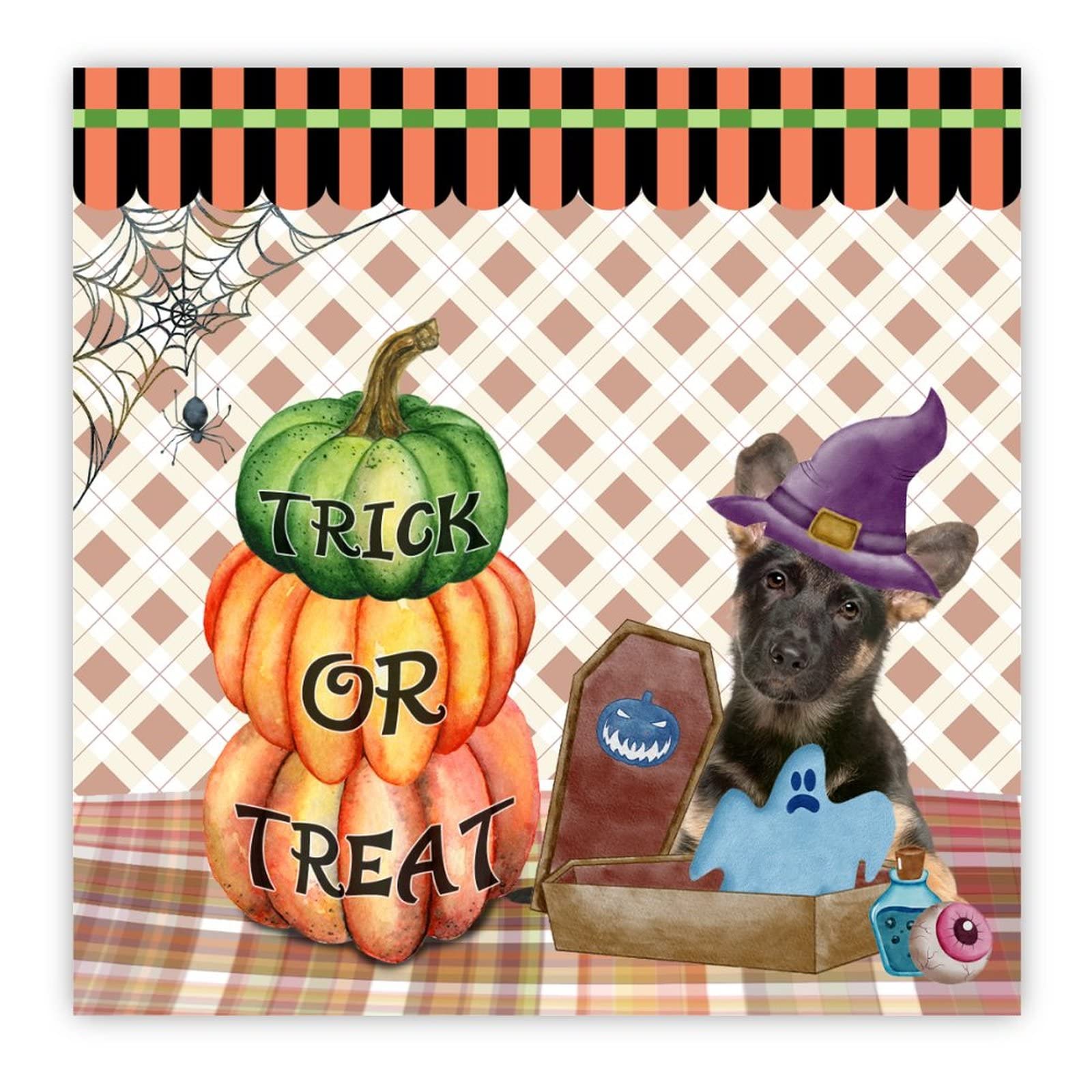 Panneau Springer Spaniel Halloween en bois, le cadeau idéal pour amateurs de chiens