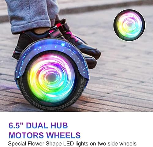 Miniatura 6 de SISIGAD Scooters for Kids Ages 7-12, with Built-in Bluetooth Speaker and 6.5" Colorful Lights Wheels, Safety Certified Self Balancing Scooter