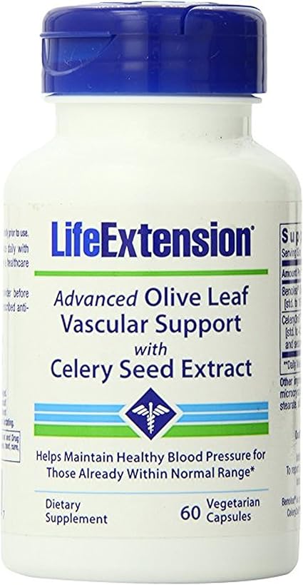Life Extension Advanced Olive Leaf Vascular Support, Olive Extract, Celery