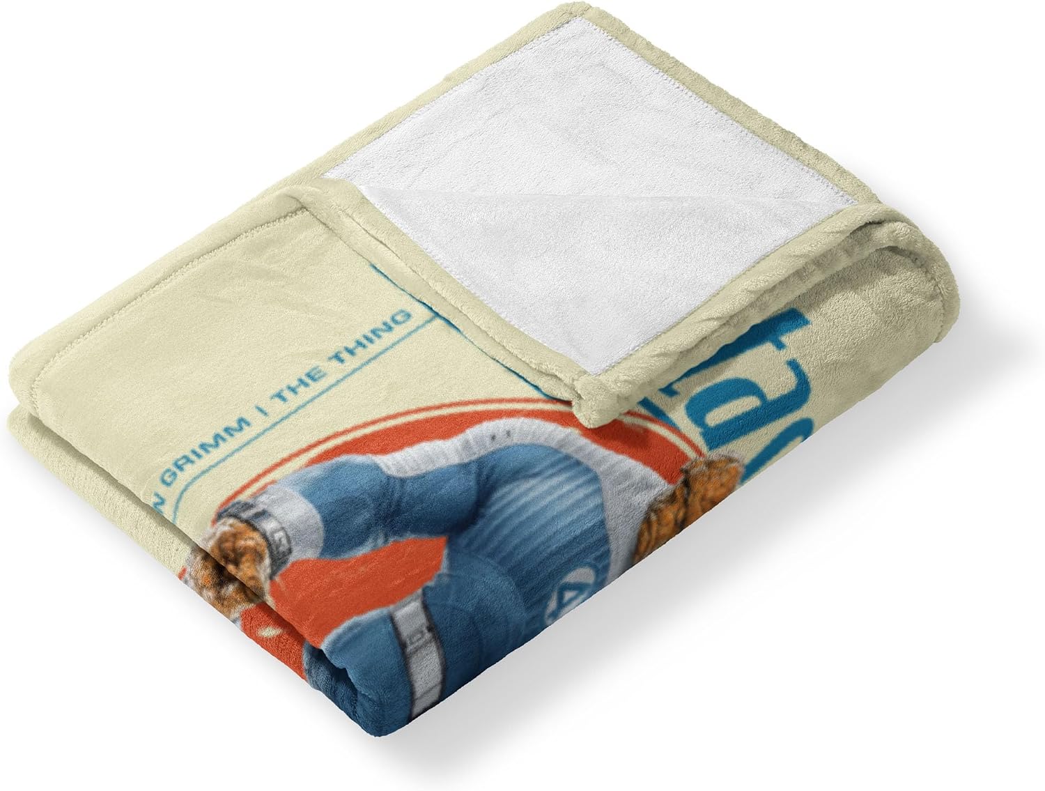 Marvel Fantastic Four First Steps Clobberin' Time Silk Touch Throw Blanket – Ultra-Soft Fleece, Official Superhero Bedding or Couch Throw, 60 x 80 inches