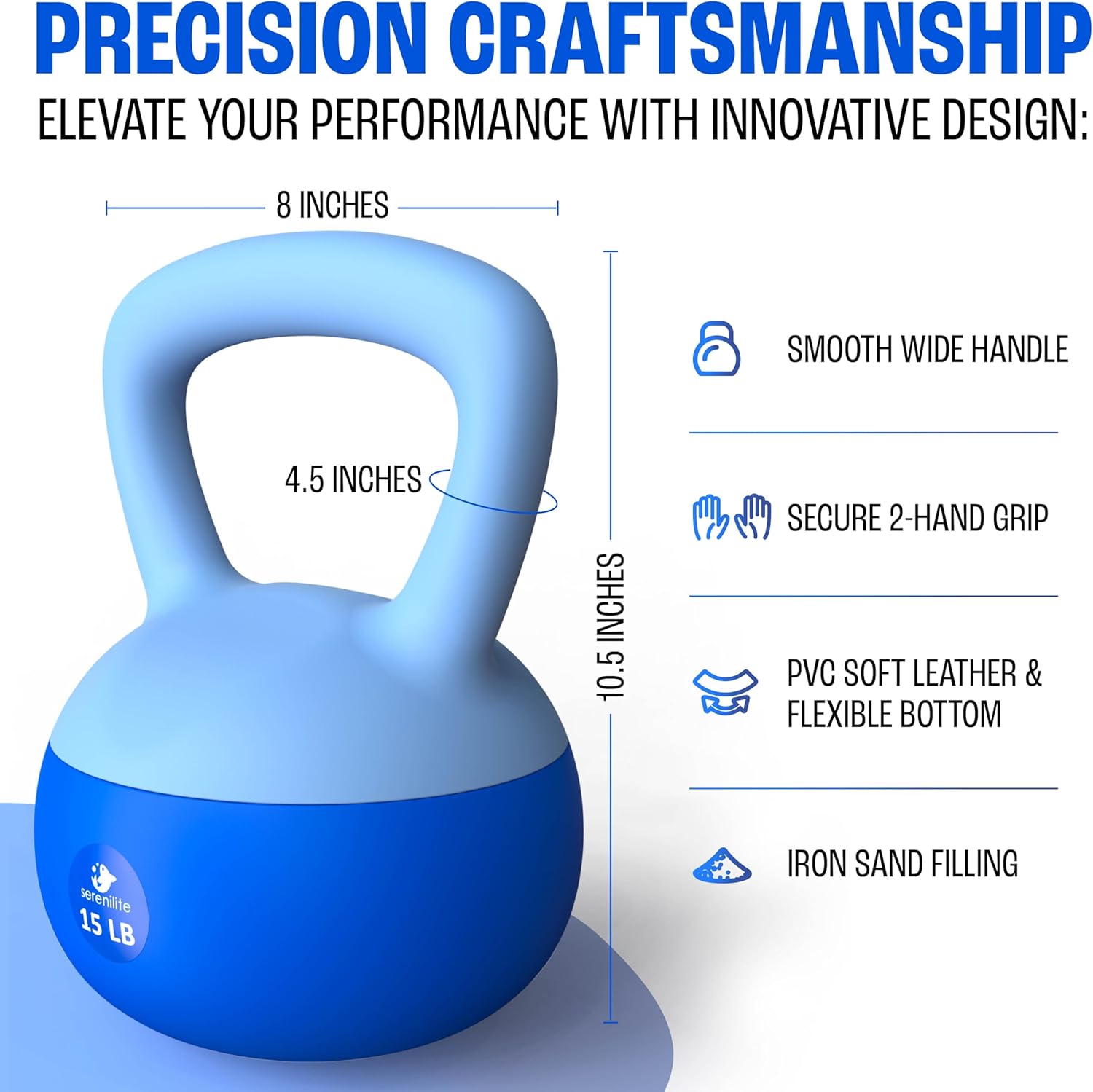 Soft Kettlebells, Serenilite Kettlebell Sets, Kettle Bell Sets for Women & Men, Safe Strength Training Kettlebells, Kettlebell Weights for Home Workouts & More.