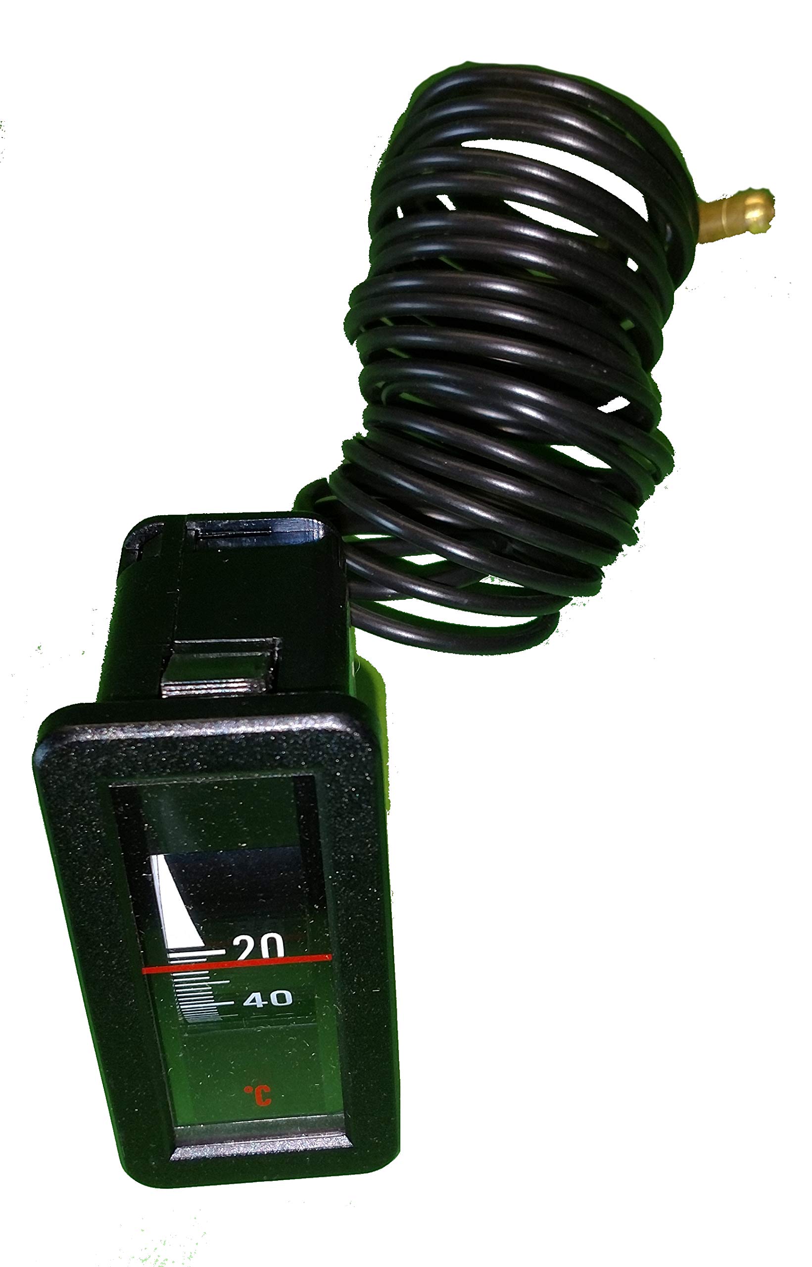 Kessel-Thermometer 25 mm x 58 mm, Einbaulage senkrecht, Anzeigebreich 0-120 °C m. Kapillarleitung 1500mm