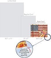Vista 7 de The Best Card Company Juego de 10 tarjetas de agradecimiento surtidas de 4 x 5.12 pulgadas con sobres (10 diseños, 1 cada uno) Banderas artísticas