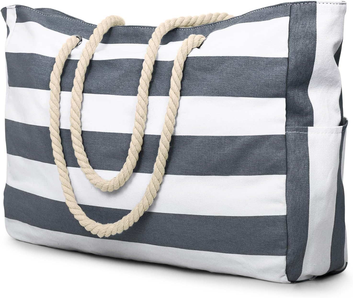 Becokan Beach Bags for Women Large Waterproof Beach Tote Bag Zipper Beach Bag Waterproof Sandproof Swim Pool Bag Large Tote