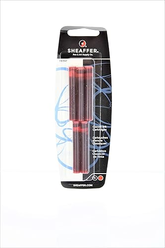 Miniatura 5 de Sheaffer Skrip - Cartuchos de tinta para pluma estilográfica, color rojo