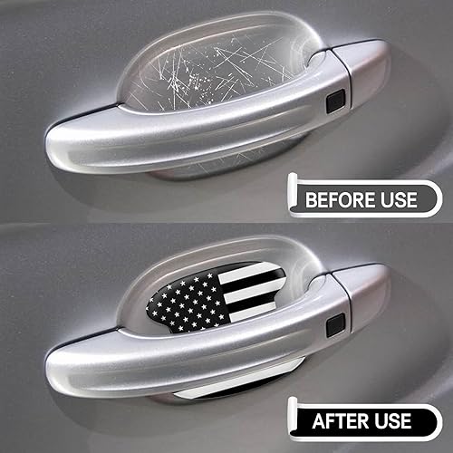 Miniatura 3 de UGSHY Paquete de 4 protectores universales para manija de puerta de automóvil, adhesivo universal para manija de puerta de automóvil, protector de