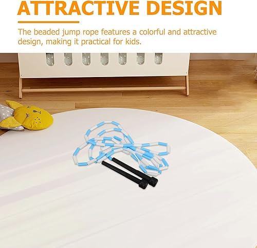 Miniatura 3 de Weighted Segment Beaded Jump Rope for Adults Rhythmic Gymnastics Rope for Preschool Rhythm Training and Fitness Exercise Suitable for Beginners and