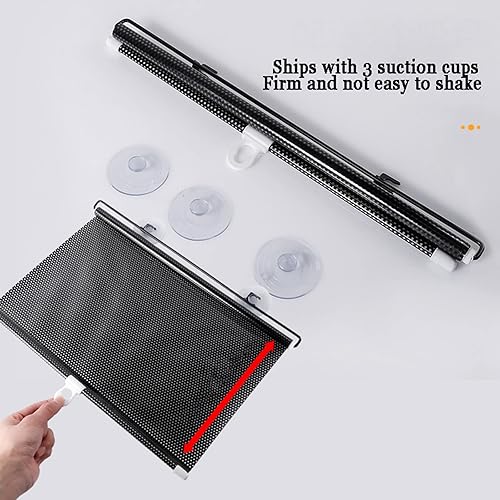 Miniatura 3 de Cortina temporal portátil para ventana, persianas enrollables opacas con ventosas, cortinas de oscurecimiento con filtrado de luz, para el hogar,