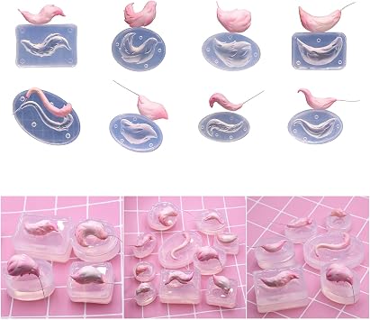 Silicone Mold for Anime Tail Clay Craft with 8 Designs and 14 Sizes Perfect for Craft Cosplay Props and Art Projects Arts Education