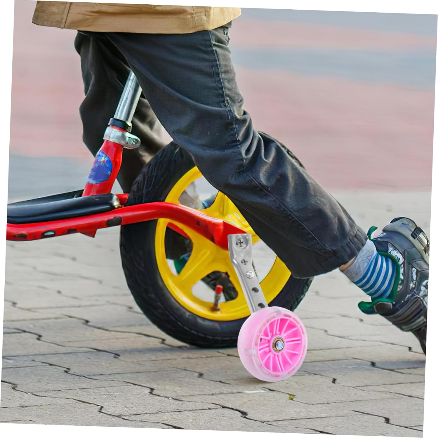 VICASKY Heavy Duty Training Wheels for Boys and Girls Bicycle Adjustable Stabilizers Universal Fit Safe Support for Toddlers and Beginners for Learning to Ride