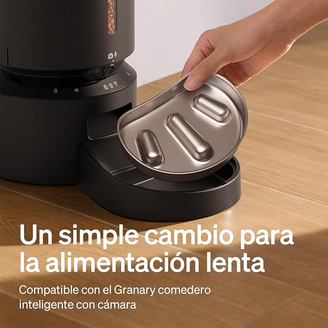 Foto 2 de 7 de PETLIBRO Comedero antienredos para perros, alimentación lenta, cuenco de acero inoxidable, comedero lento