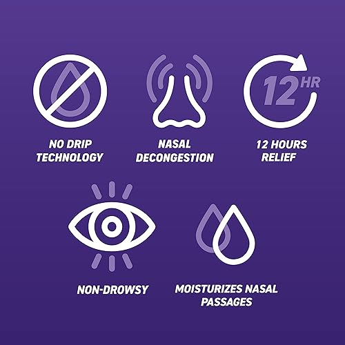 Miniatura 7 de Afrin Atomizador sin goteo hasta 12 horas extra hidratante 5 onzas B001EPQ5UO Sin goteo extrahidratante Violeta 1