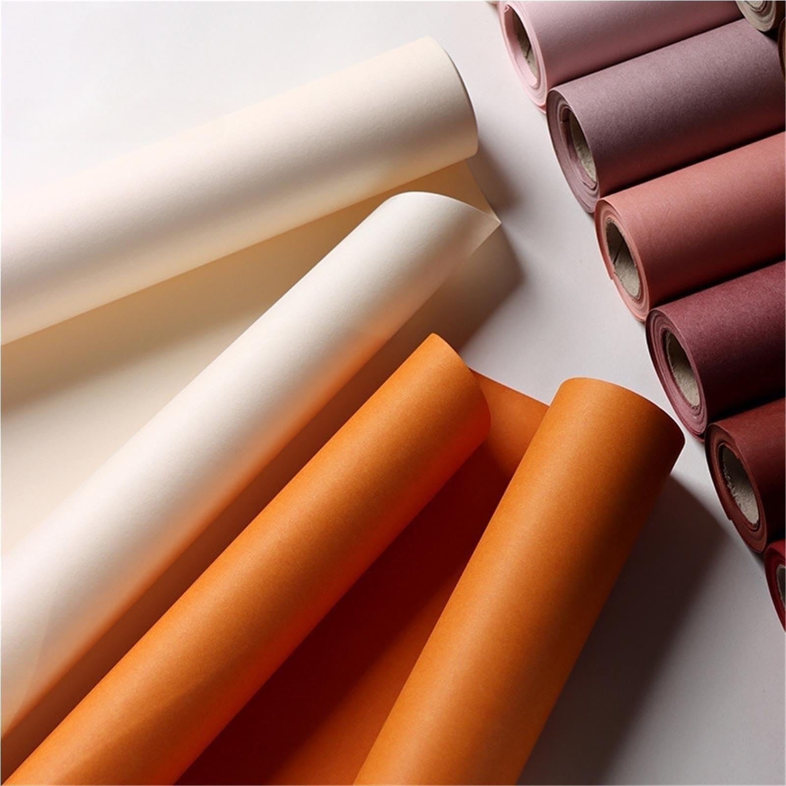 Papier d'emballage mat de couleur unie 60 cm x 6 mètres
