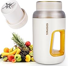 Portable Blender, 24 oz Personal Blender for Smoothies and Protein Shakes with 10 Blades, Portable Juicer Blender with Tra...