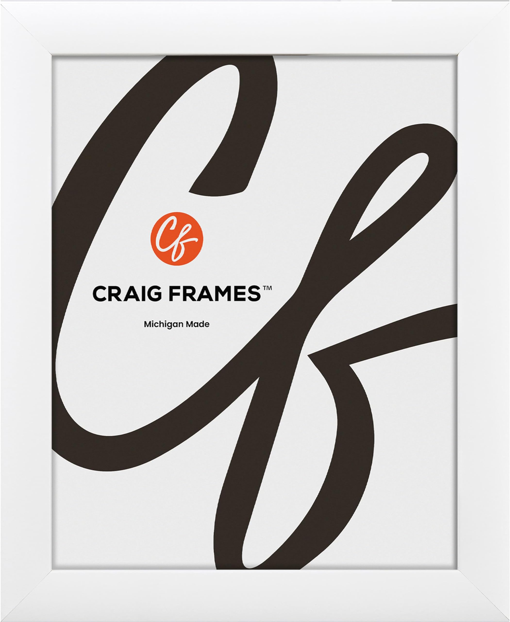 20x28 Poster Frame – Matte White 1 Inch Wide MDF Moulding, Modern Style, Includes Plexiglass, Backing, and Hanging Hardware for Wall Display of Art, Prints, or Photos