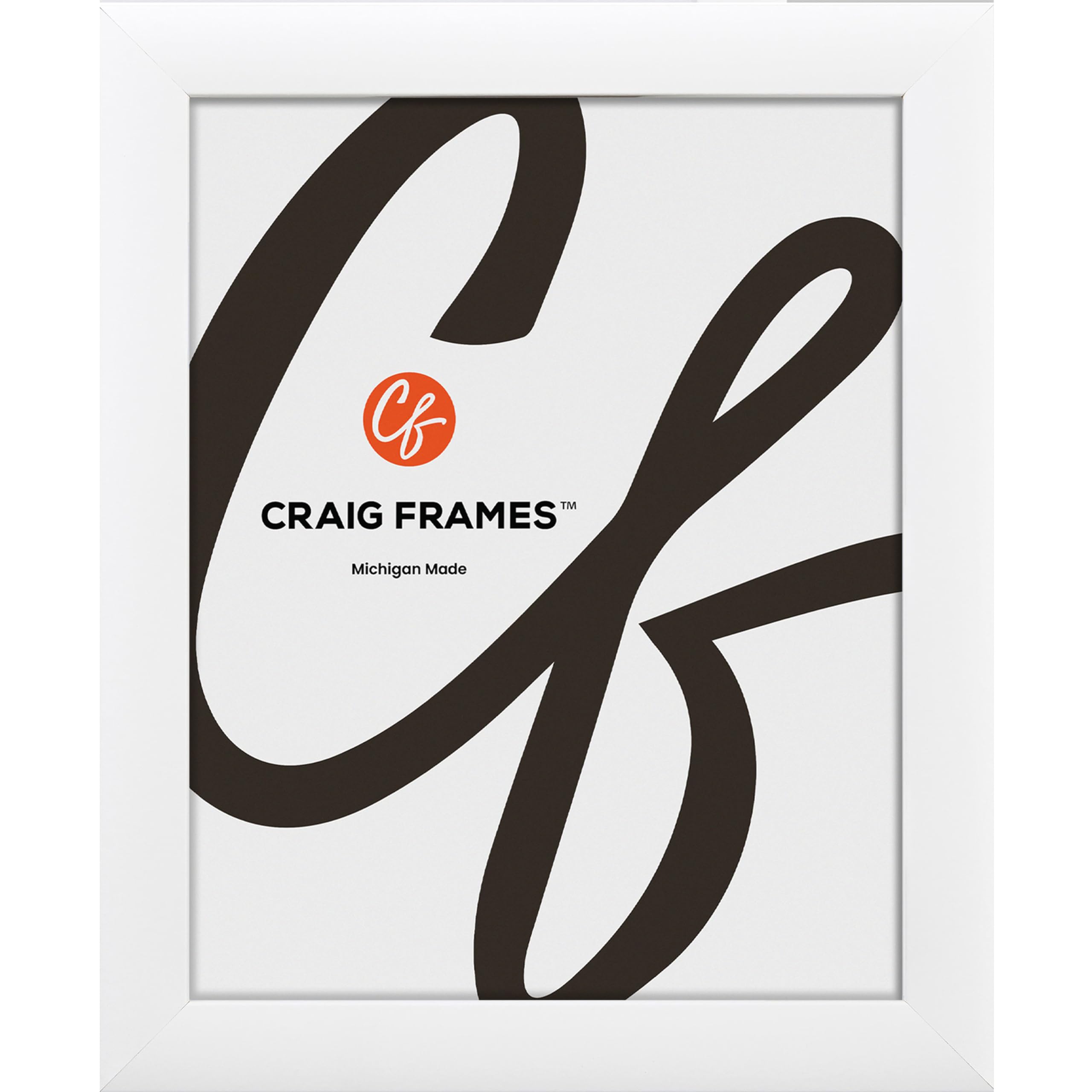 20x28 Poster Frame – Matte White 1 Inch Wide MDF Moulding, Modern Style, Includes Plexiglass, Backing, and Hanging Hardware for Wall Display of Art, Prints, or Photos