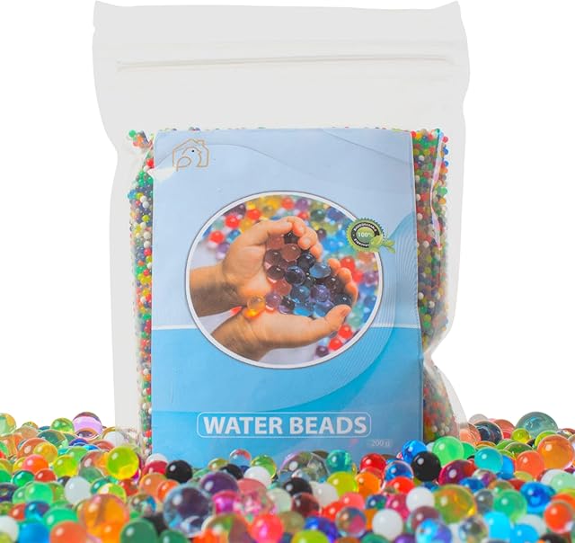 HomeBirdy Water Beads 20,000 Pcs Non Toxic Multi Colored Water Balls, Biodegradable Polymer Gel Balls as Vase Filler can be used for Home and Event Decoration