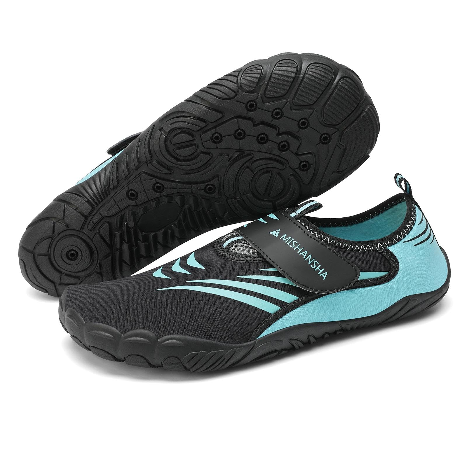 Mishansha Herren Damen Badeschuhe rutschfeste Schnelltrocknende Leicht Wasserschuhe Gr.36-46