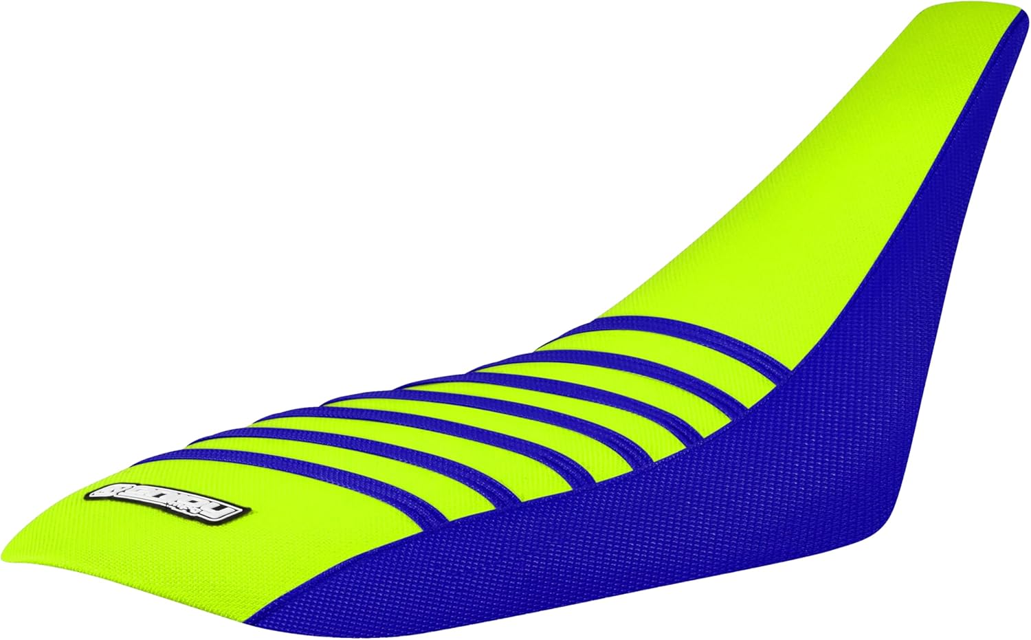 Enjoy Mfg Seat Cover - Compatible with Yamaha 2004-2013 YFZ 450 4 Wheeler Quad ATV #200 (All Black/White Ribs)