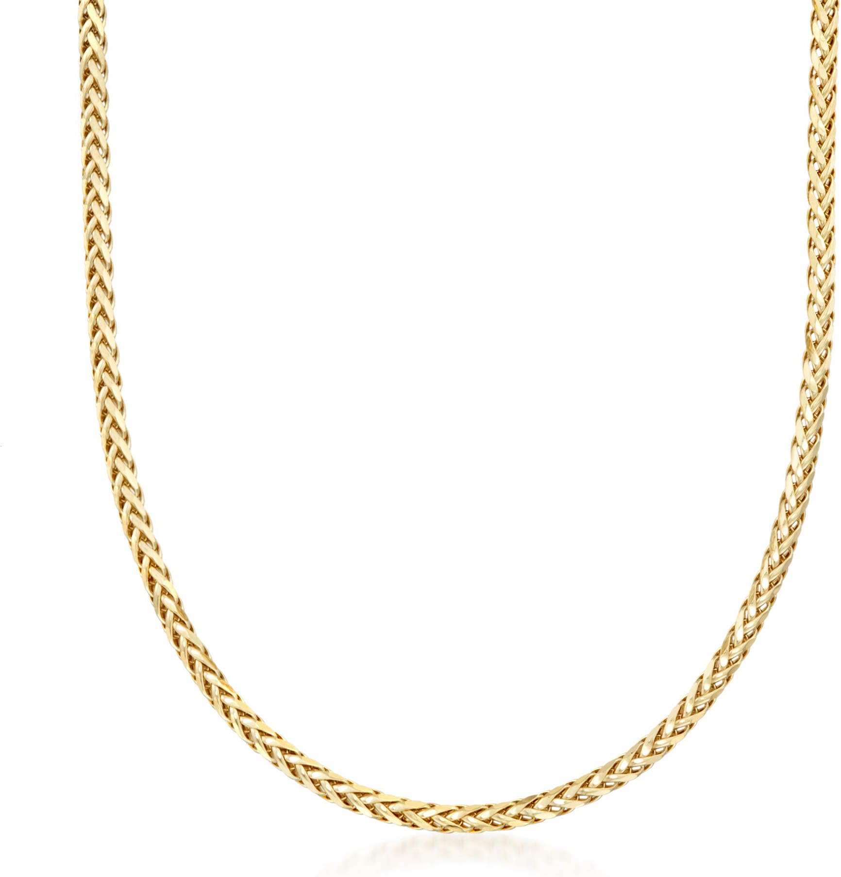 3.2mm 14kt Yellow Gold Franco Wheat-Chain Necklace