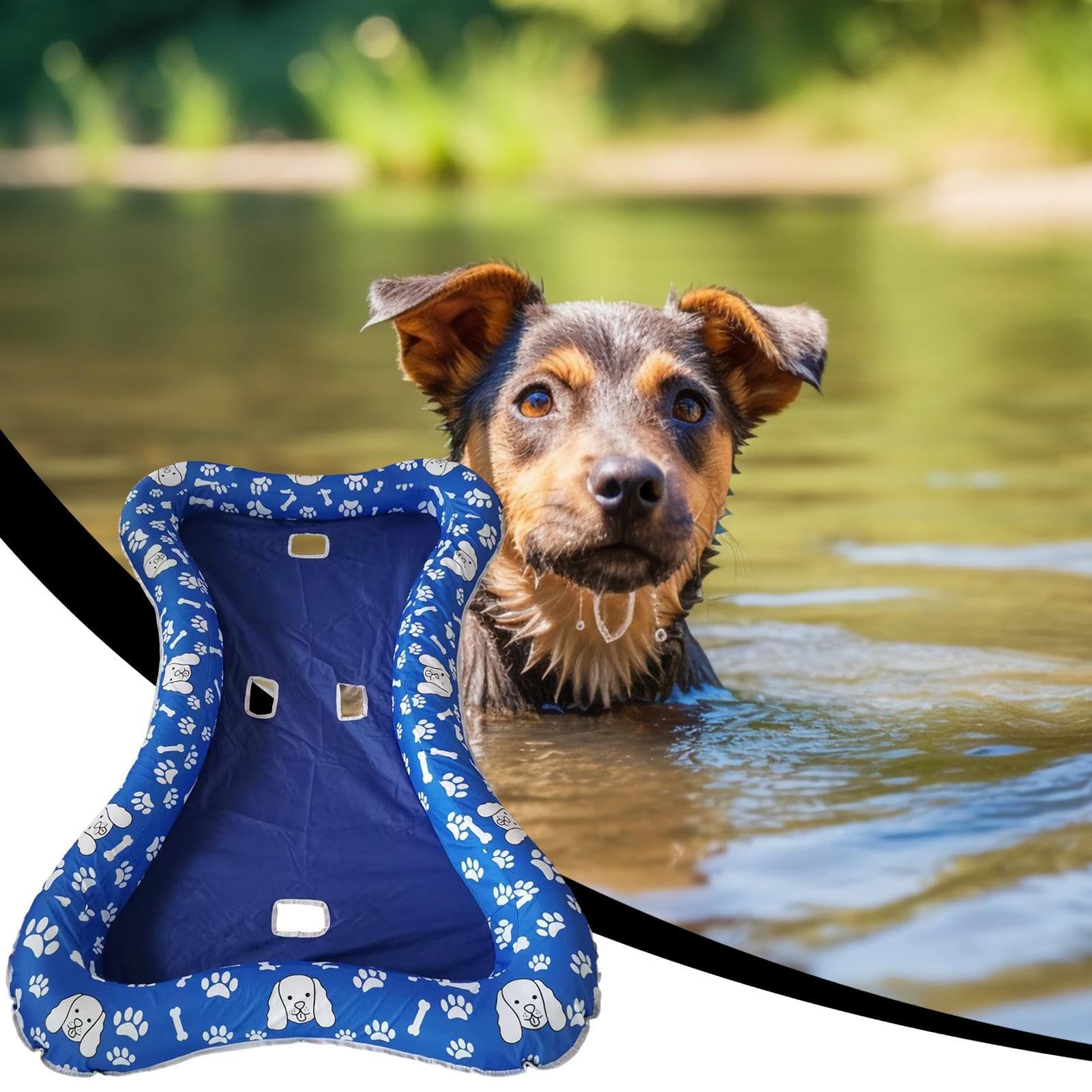 Flotador para Perros Alfombrilla Flotante Antideslizante para Mascotas En | Alfombra Agua Balsa Juegos Animales Exterior Lago Playa Río