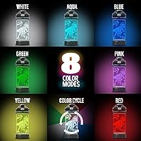 Vista 2 de Attivolife Botella de agua con diseño de dinosaurio para niños con lámpara brillante de ilusión 3D, taza de viaje, función de temporizador ecológica