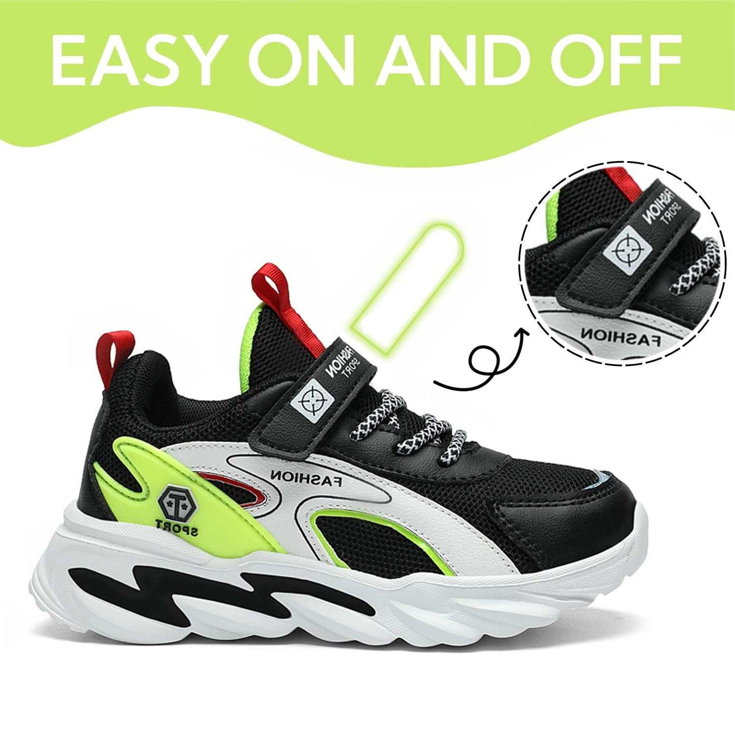 Chaussure Enfant Baskets Garçon Fille Chaussures de Sport Respirant Chaussures de Course Léger Sneakers Running Shoes Boys Girls
