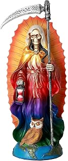 Pacific Giftware Santa Muerte Saint of Holy Death Seven Powers Religious Resin Statue Figurine (Stand 7.25")