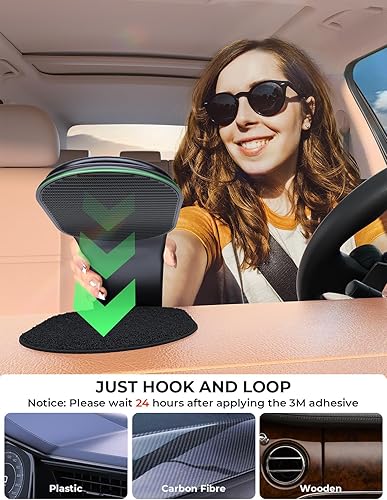 Miniatura 6 de Soporte de teléfono para salpicadero y parabrisas de automóvil soporte de teléfono de coche reubicable con brazo de aluminio ajustable de 360 para