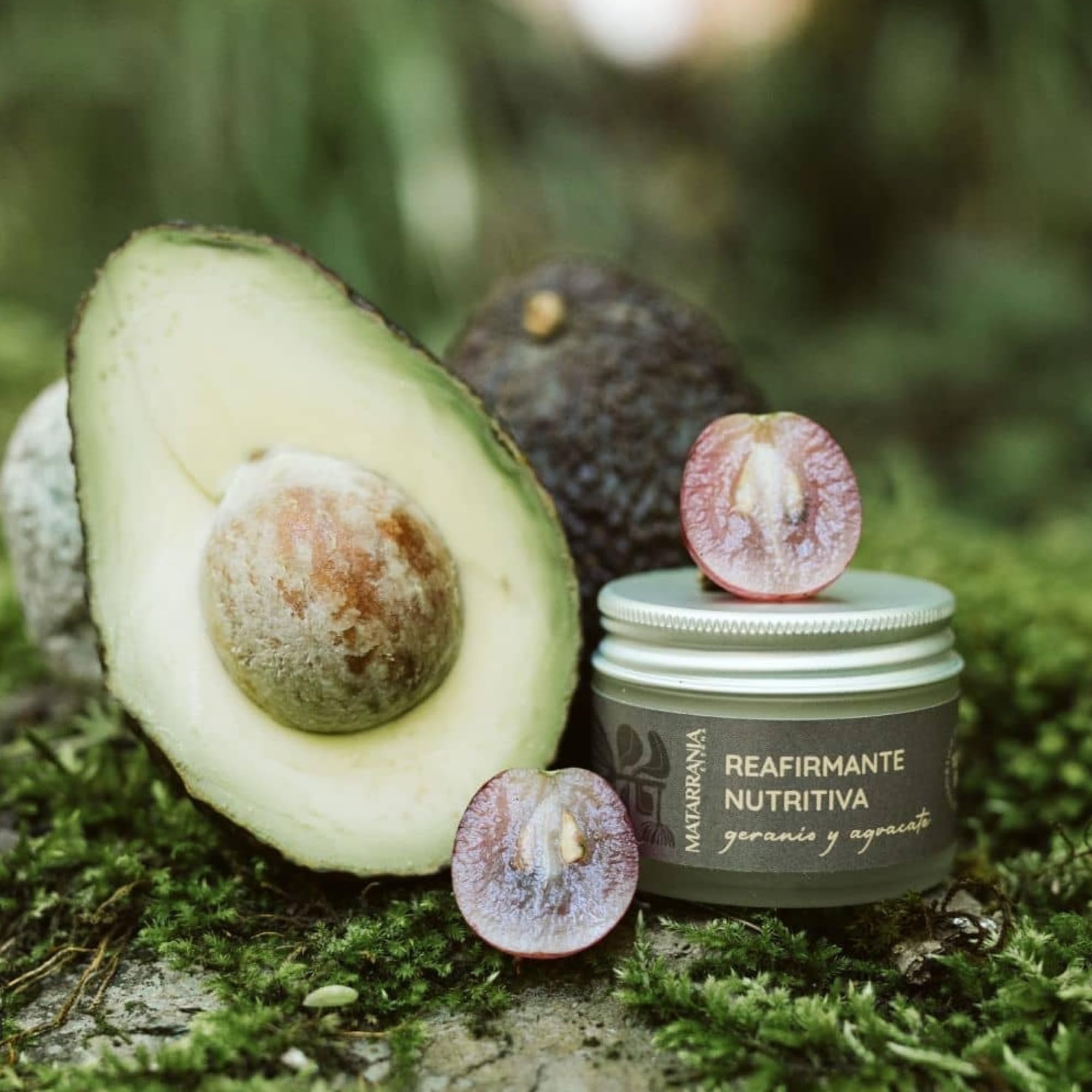 MATARRANIA Reafirmante Nutritiva Crema Facial Mujer 100% Natural y Ecológica, Bálsamo Nutritivo Antiarrugas y Antiedad, Hidratante Facial Regeneradora con Acción Antioxidante, Crema Reafirmante