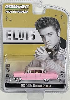 グリーンライト 1/64 キャデラック フリートウッド 1955 ピンク エルヴィス Fleetwood ELVIS GREENLIGHT [並行輸入品]