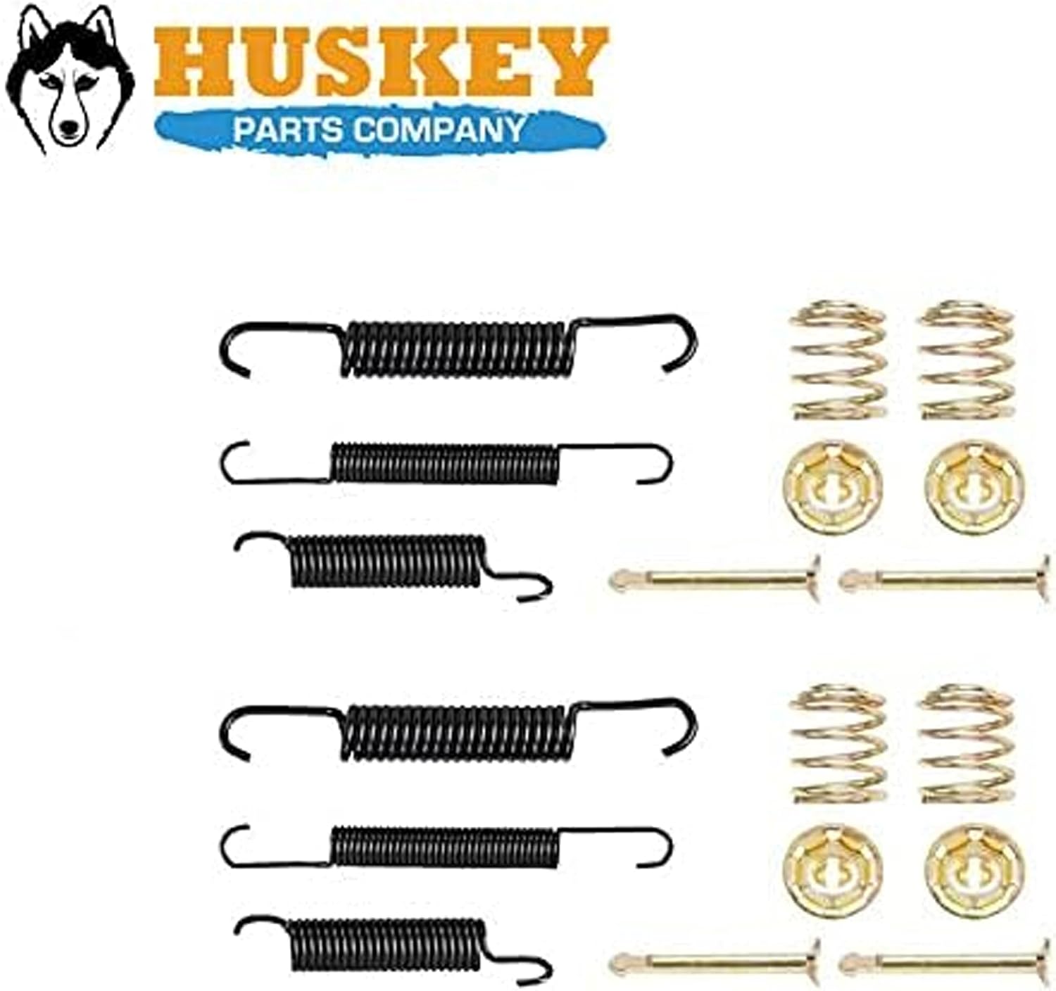 Huskey Parts Company 30 Teeth Brake Drums Shoes Spring Kit for EZGO 4 Cycle Gas ST Express 1995-2008