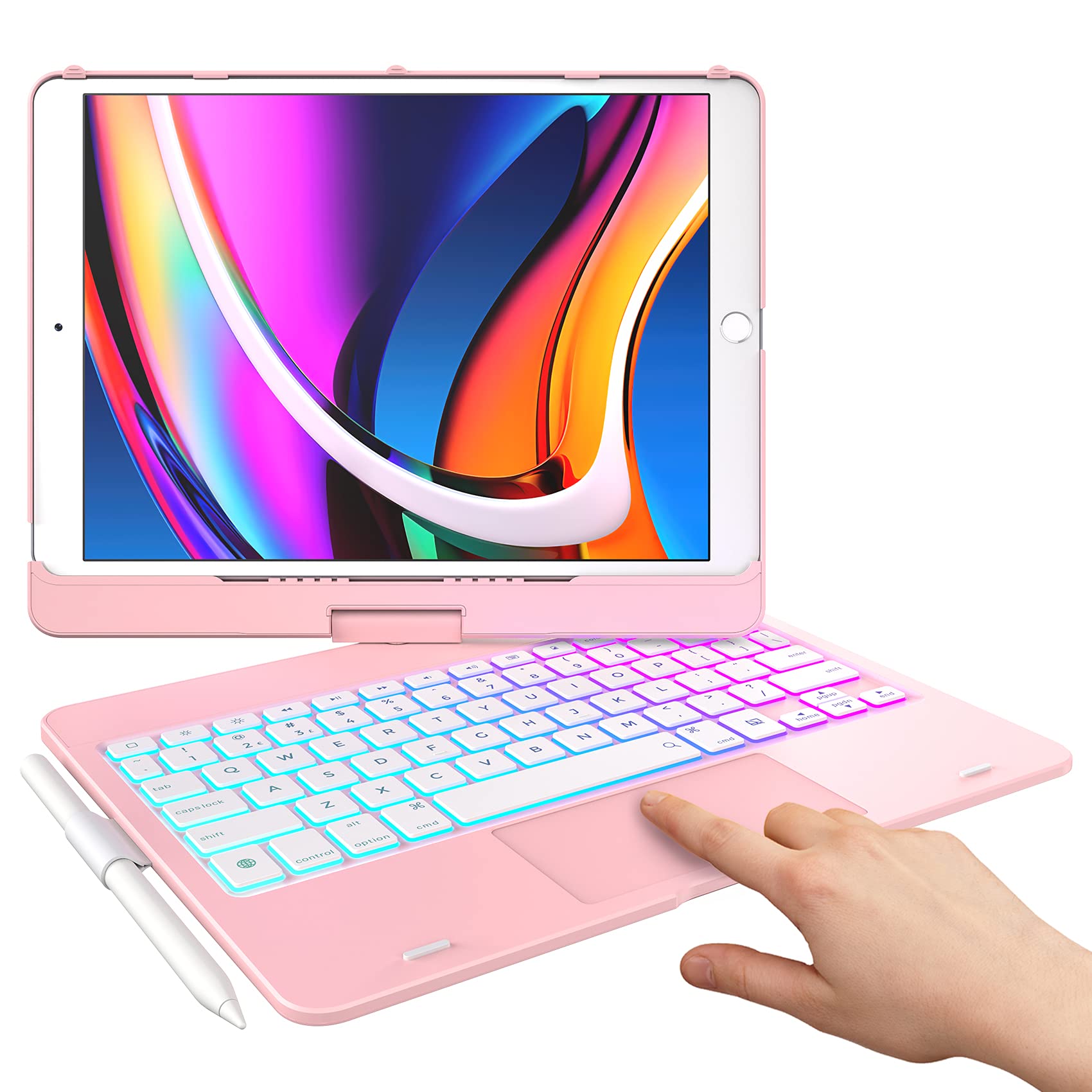 Buy typecase Touch iPad Keyboard Case with Trackpad for 10.2 inch iPad 2021 9th & 8th & 7th Gen