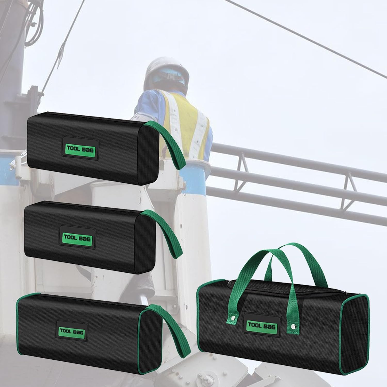 Oxford Cloth Tool Carriers Organizers Portable Handheld Bag Suitable For Handymen Electricians Tool Storage Organization