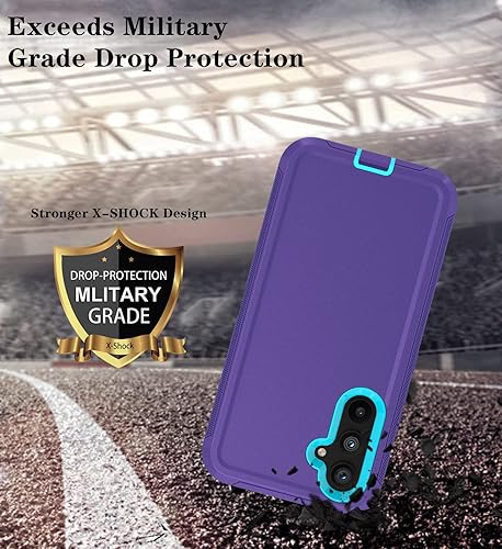 Miniatura 4 de Qinmay Funda para Samsung Galaxy A54 5G con protector de pantalla HD, resistente a los golpes y a las caídas, funda de 3 capas para Galaxy A54