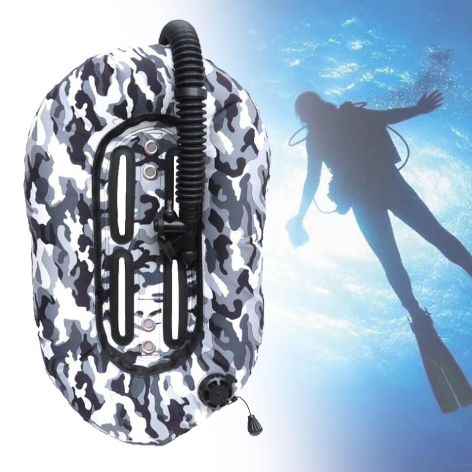 Compensateur de flottabilité arrière pour plongée robuste - Noir et blanc