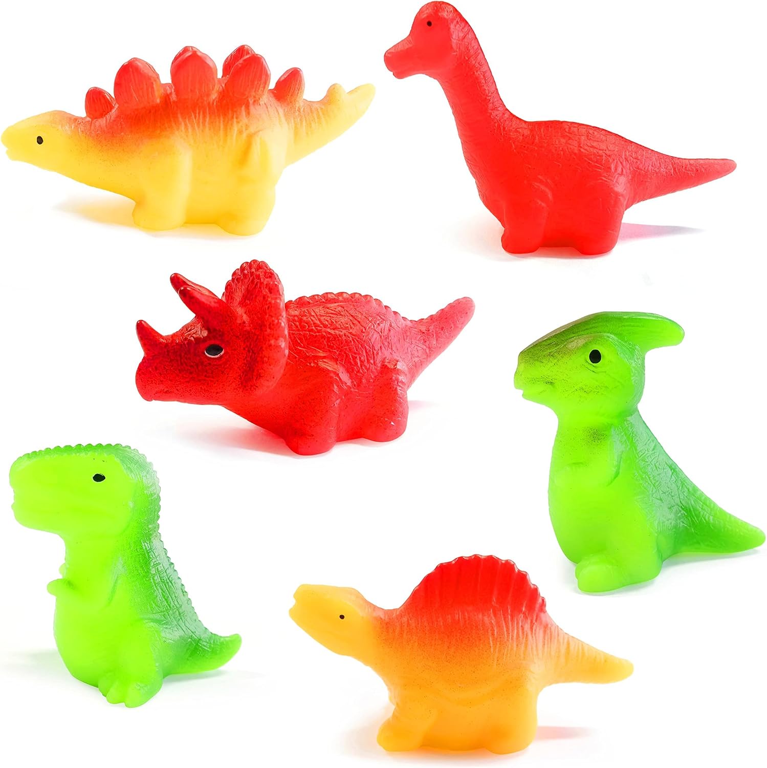 Cherislpy 6 Pack Light-Up Bath Toys,Easter Eggs with Bathtub Dinosaur Toys for Kis Girls Boys Easter Basket Stuffers,Easter Party Favor